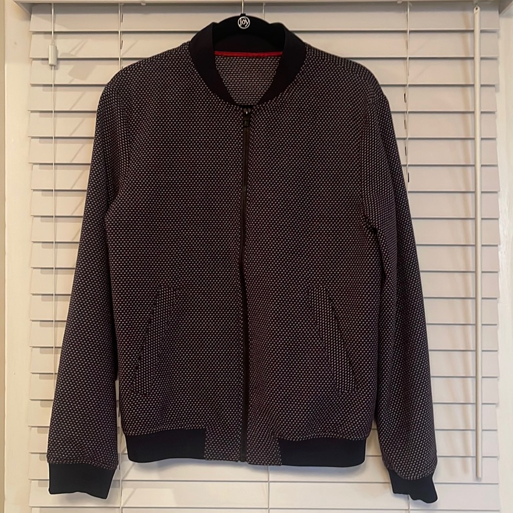 Zara Blue Red & White Bomber